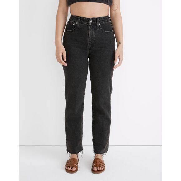 Madewell The Curvy Petite Perfect Vintage Straight Jean in Lunar Wash 27P Grey - Picture 1 of 16